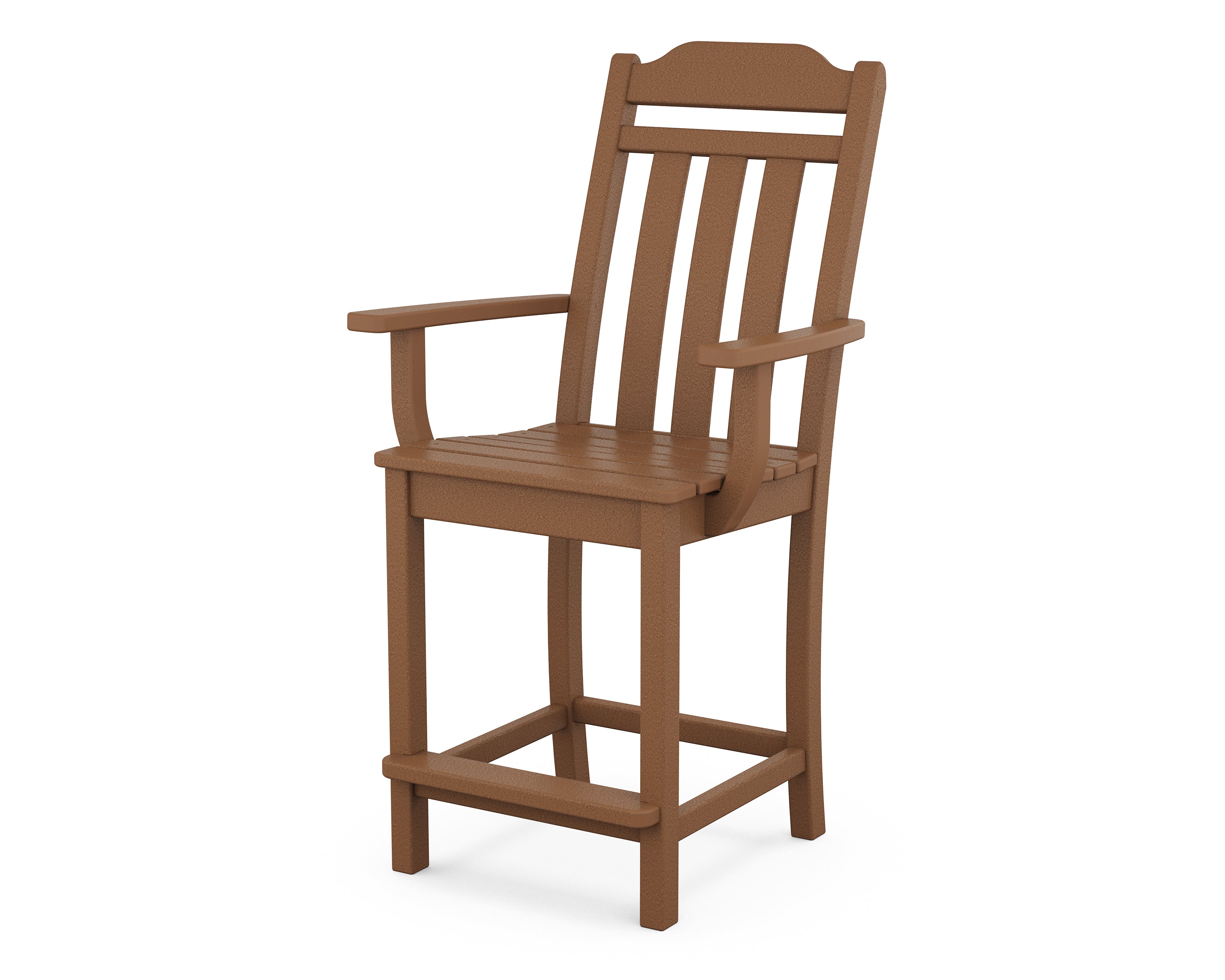 Country Living Cottage Counter Arm Chair in Teak