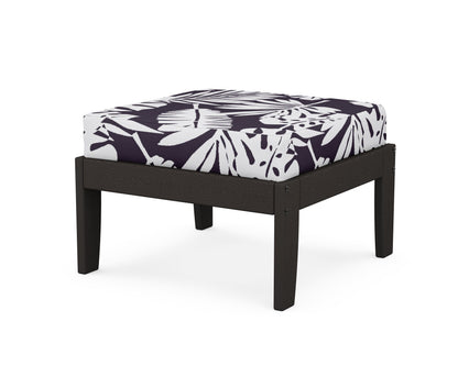 Unbranded Modular Ottoman - Classic in Vintage Coffee / Leaf Navy