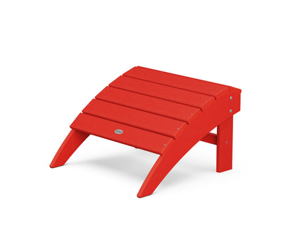 POLYWOOD® Vineyard Adirondack Ottoman in Sunset Red