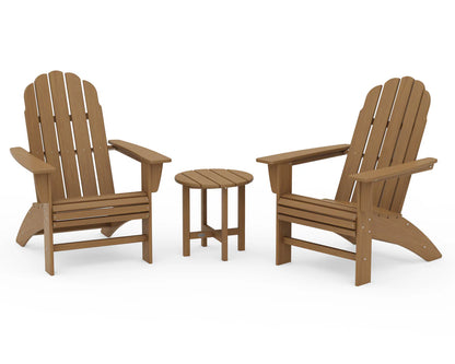Vineyard 3-Piece Curveback Adirondack Set