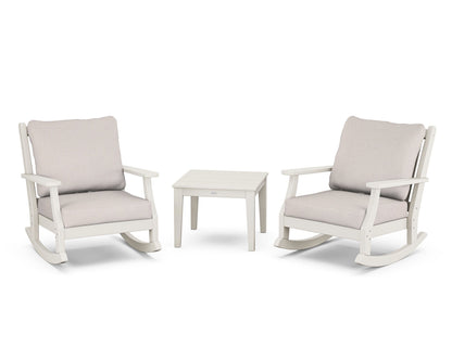 Country Living Wovendale 3-Piece Deep Seating Rocker Set in Sand / Dune Burlap