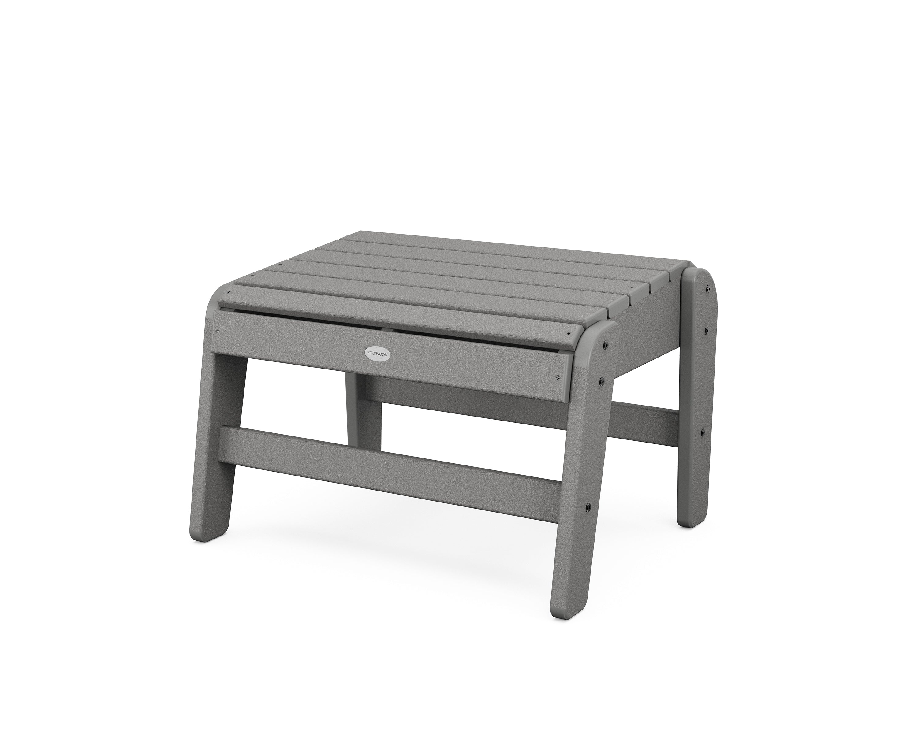 POLYWOOD® Grand Upright Adirondack Ottoman in Slate Grey