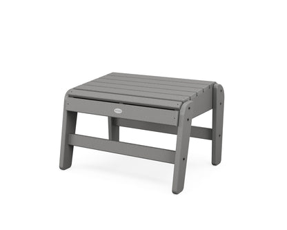 POLYWOOD® Grand Upright Adirondack Ottoman in Slate Grey