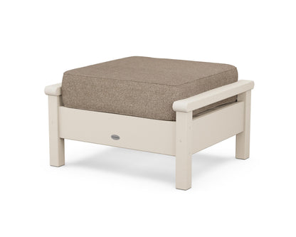 POLYWOOD® Harbour Deep Seating Ottoman in Sand / Spiced Burlap
