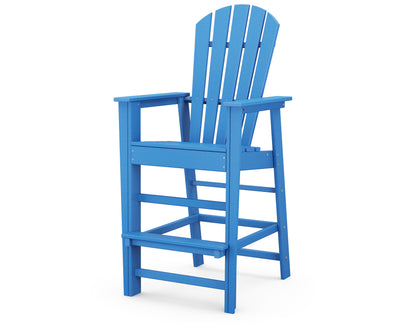 POLYWOOD® South Beach Bar Chair in Pacific Blue