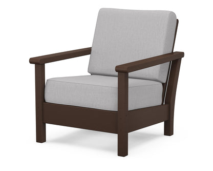 POLYWOOD® Harbour Deep Seating Chair in Mahogany / Granite