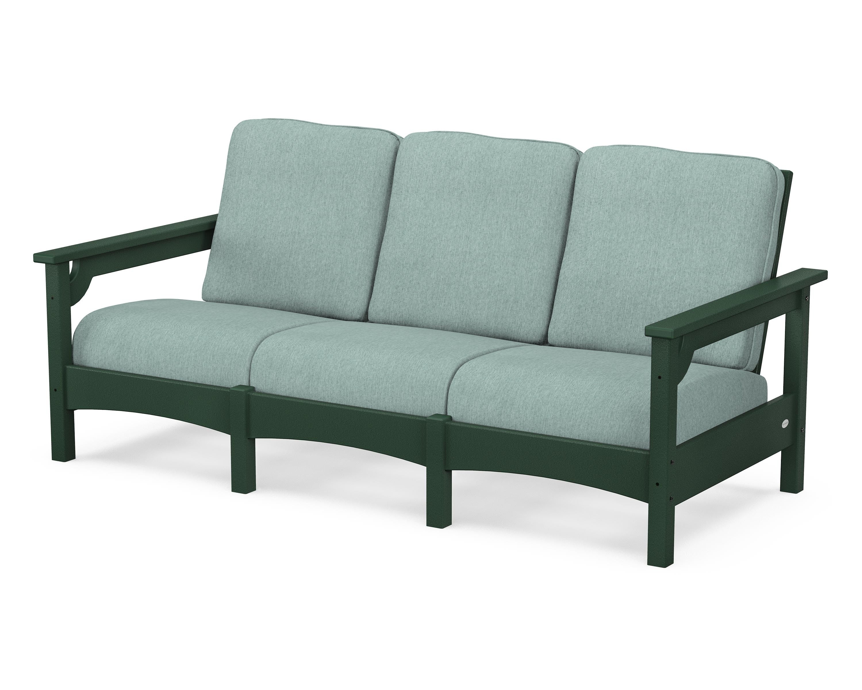 POLYWOOD® Club Sofa in Green / Glacier Spa