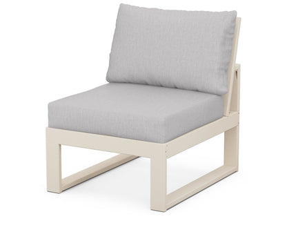 Unbranded Modular Armless Chair in Sand / Granite