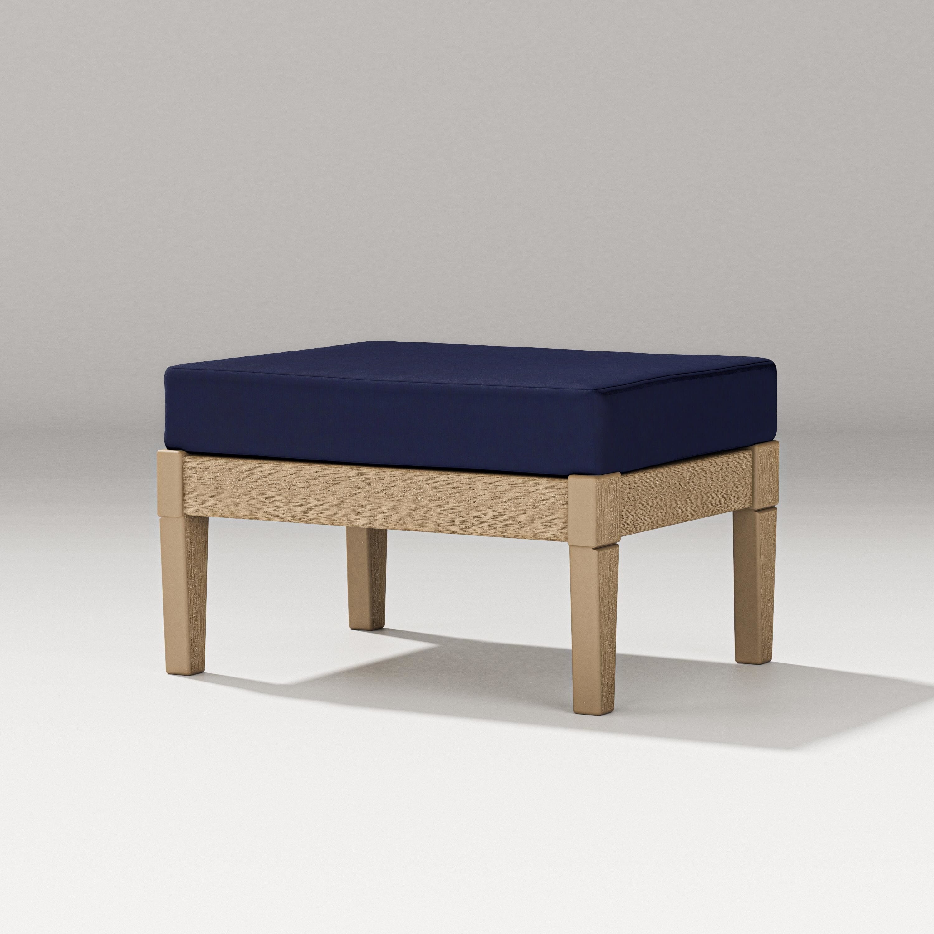 PW Designer Series Estate Lounge Ottoman in Vintage Sahara / Navy