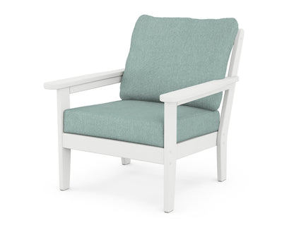 Country Living Cottage Deep Seating Chair in White / Glacier Spa