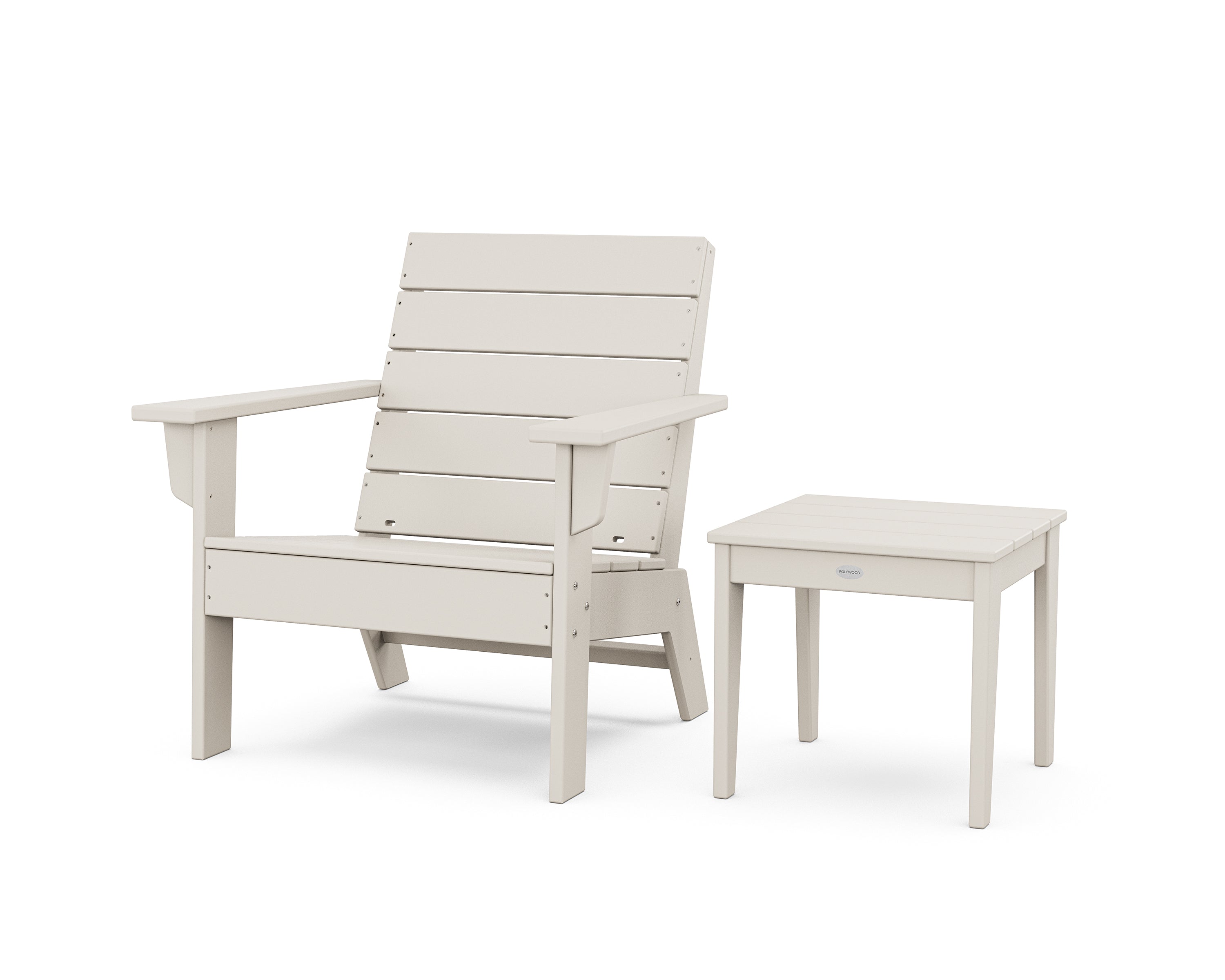 POLYWOOD® Eastport Lounge Chair 2-Piece Set in Sand