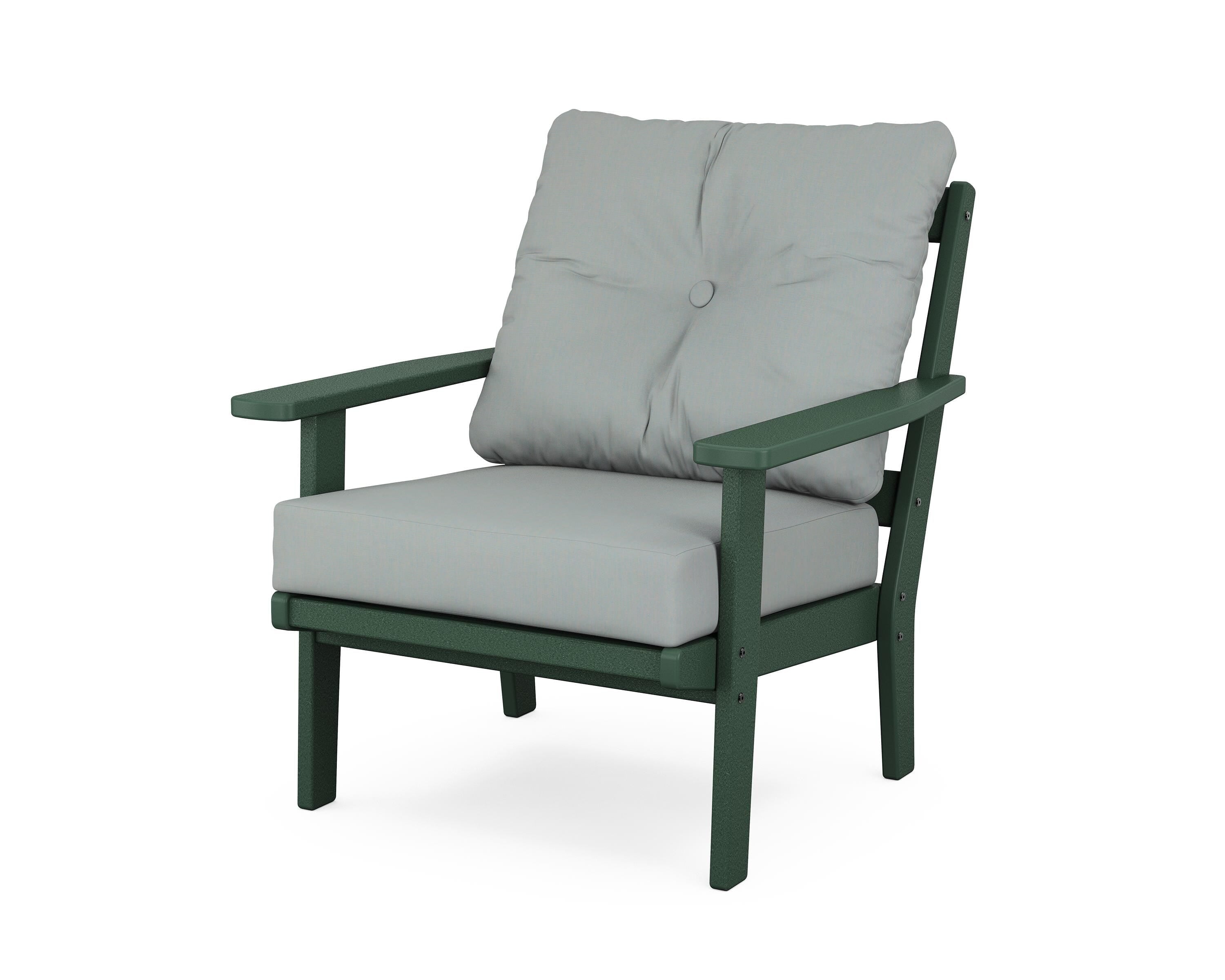 POLYWOOD® Prairie Deep Seating Chair in Green / Spa