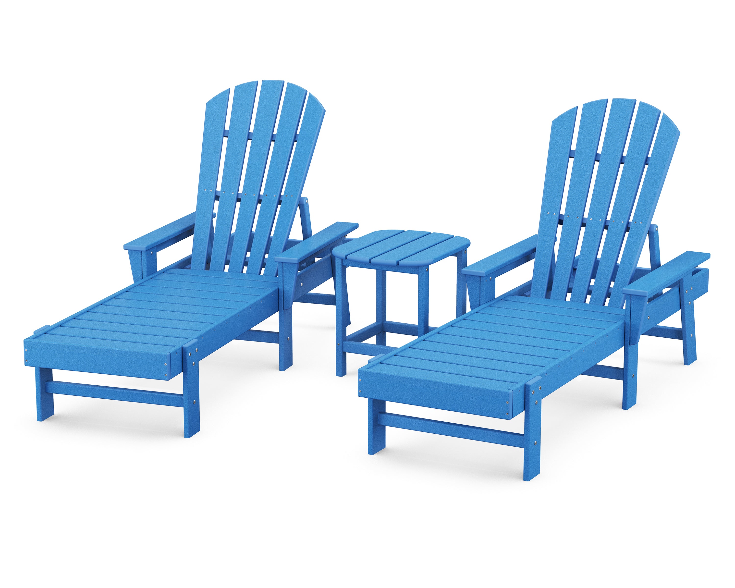 POLYWOOD® South Beach Chaise 3-Piece Set in Pacific Blue