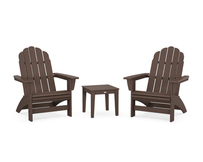 POLYWOOD® 3-Piece Vineyard Grand Adirondack Set in Mahogany