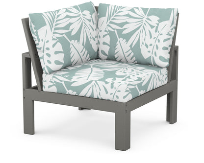 Unbranded Modular Corner Chair in Slate Grey / Leaf Glacier Spa
