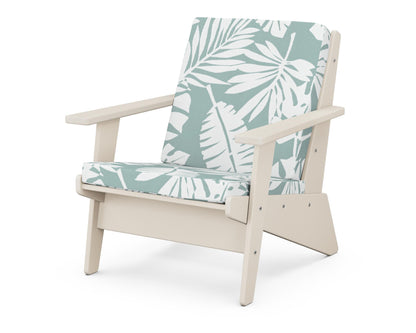 POLYWOOD® Riviera Modern Lounge Chair in Sand / Leaf Glacier Spa