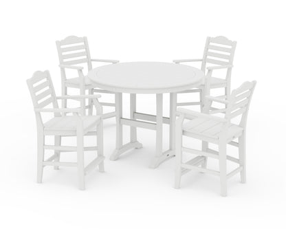 Draper James™ by  POLYWOOD® Savannah 5-Piece Round Counter Set in White
