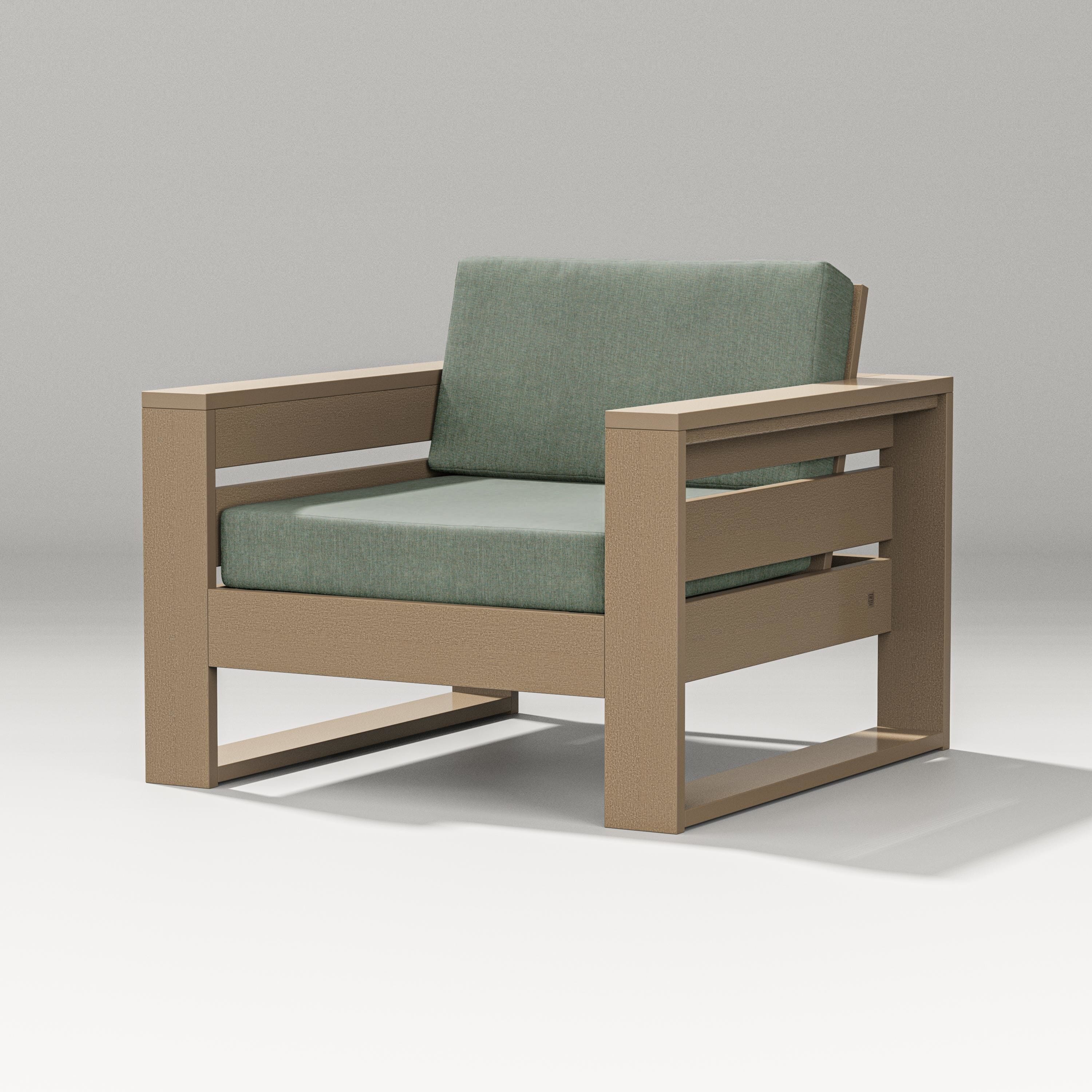 PW Designer Series Latitude Lounge Chair in Vintage Sahara / Cast Sage