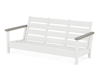 POLYWOOD® Harbour Sofa Frame in White / Driftwood