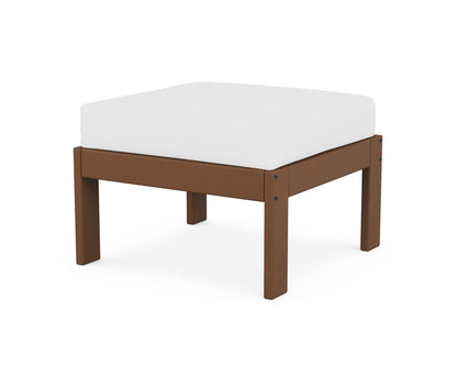 POLYWOOD® Vineyard Modular Ottoman in Teak / Natural