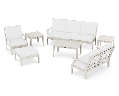 POLYWOOD® Braxton 7-Piece Deep Seating Set in Sand / Natural