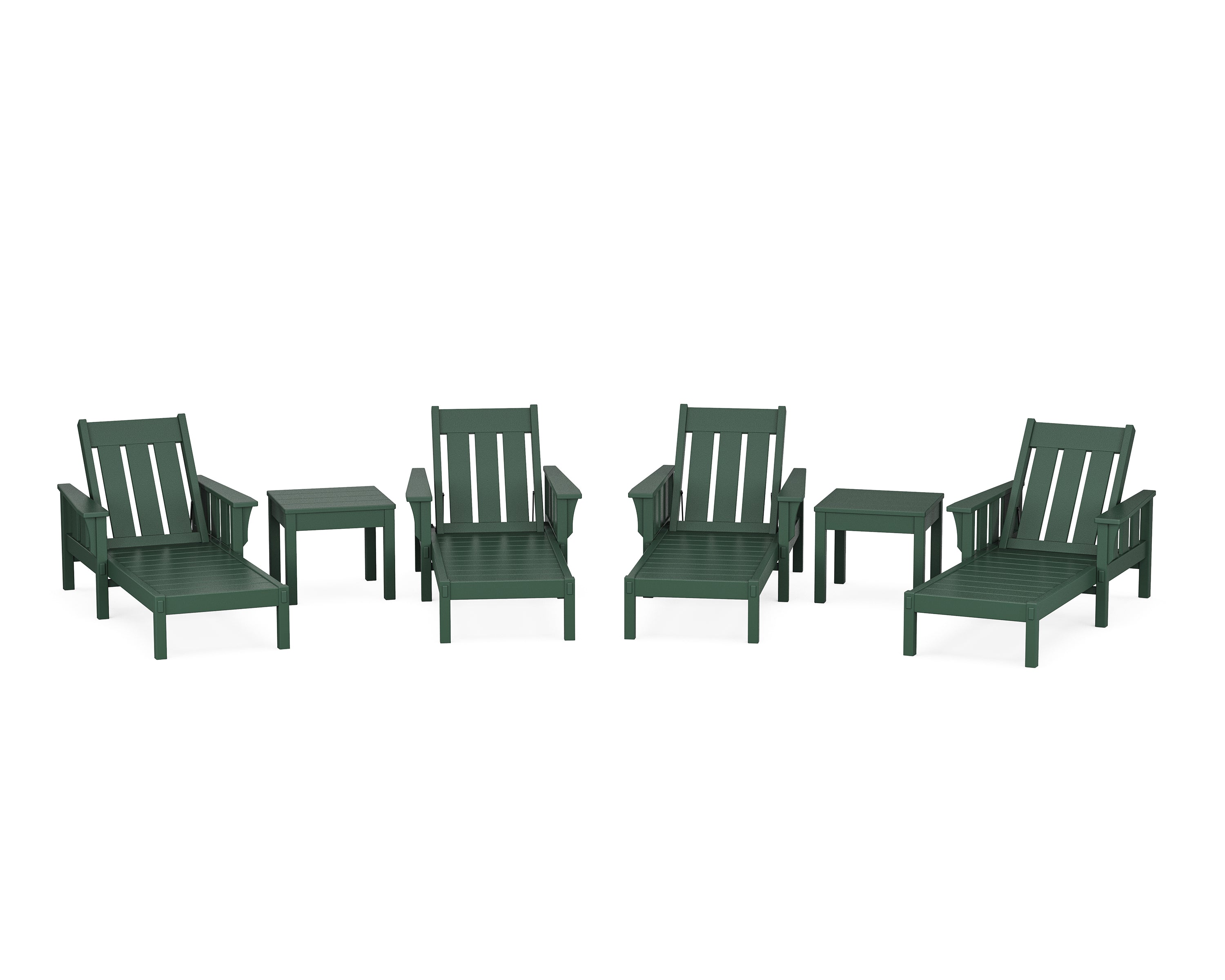 Martha Stewart by POLYWOOD® Acadia 6-Piece Chaise Set in Green