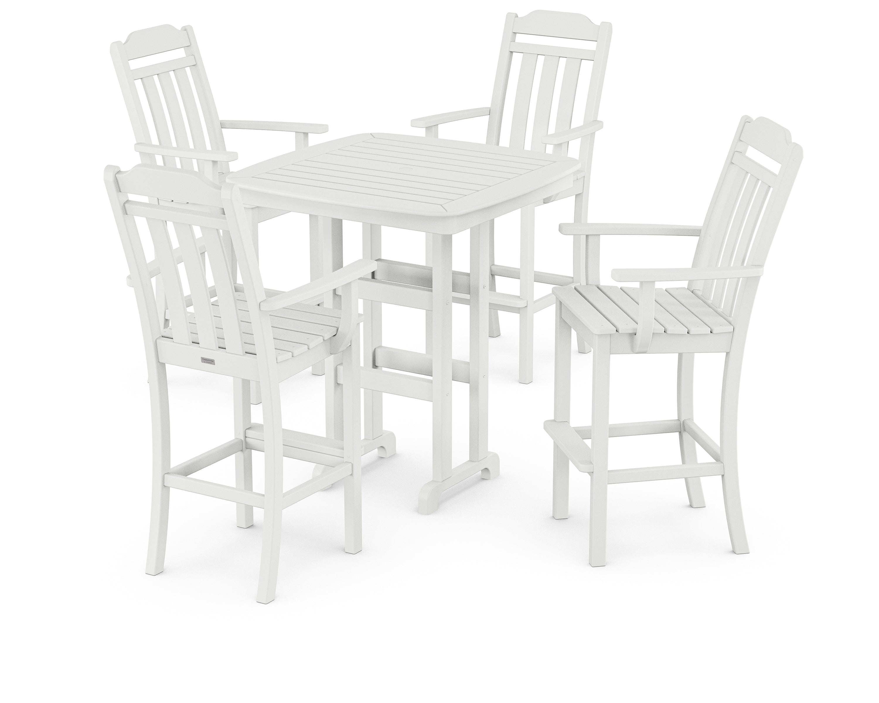 Country Living Cottage 5-Piece Bar Set in White