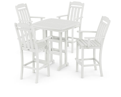 Country Living Cottage 5-Piece Bar Set in White