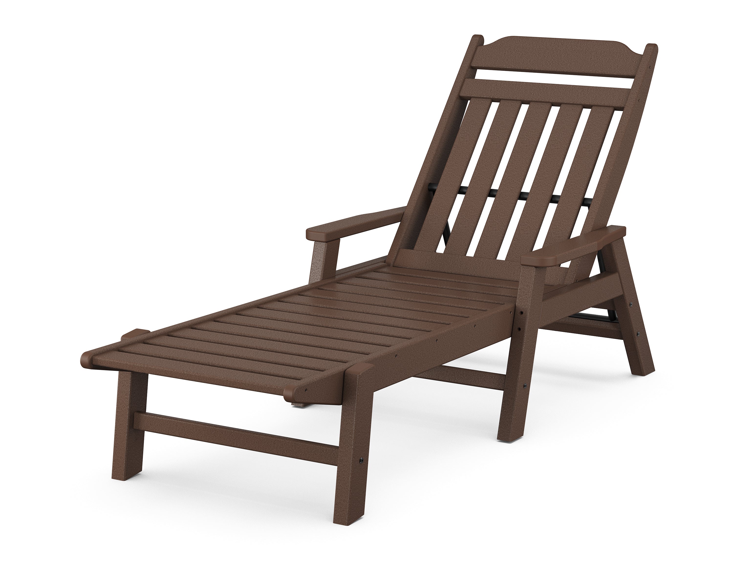 Country Living Cottage Chaise with Arms in Mahogany