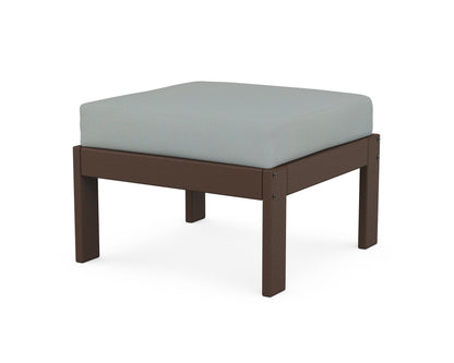 POLYWOOD® Vineyard Modular Ottoman in Mahogany / Spa