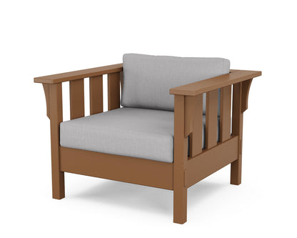 Martha Stewart by POLYWOOD® Acadia Deep Seating Chair in Teak / Granite
