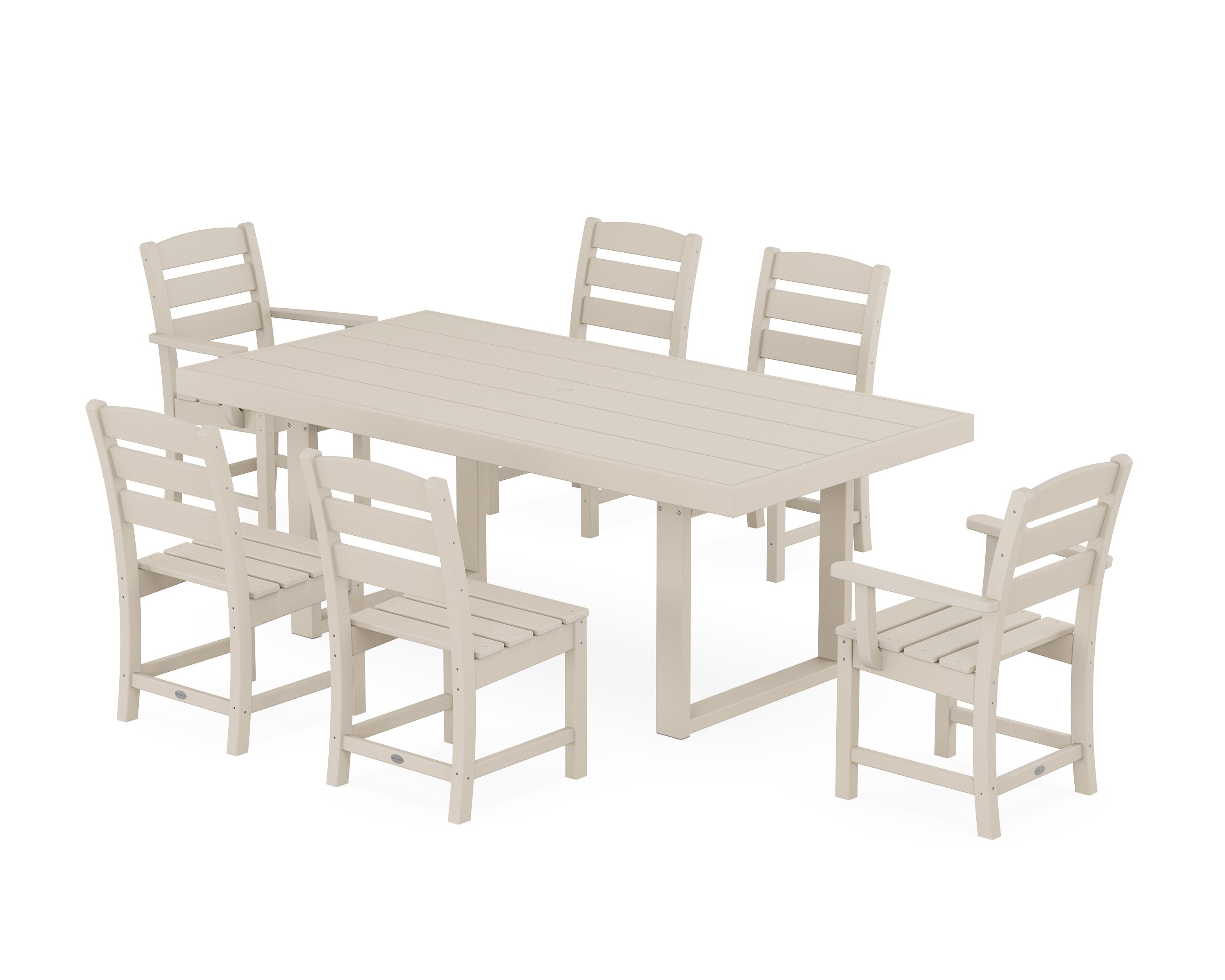 POLYWOOD® Lakeside 7-Piece Dining Set in Sand