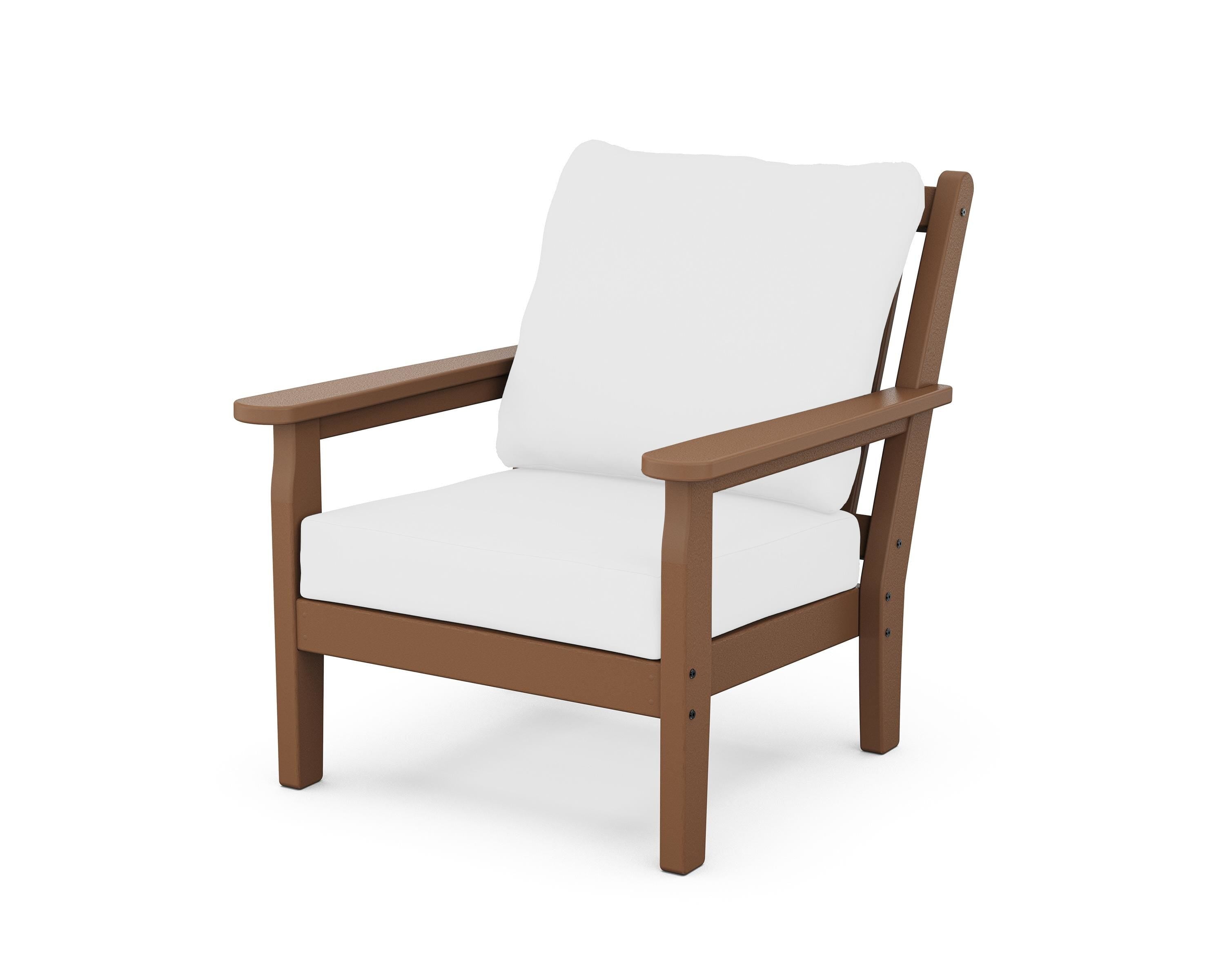 POLYWOOD® Chippendale Deep Seating Chair in Teak / Natural