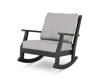 Country Living Wovendale Deep Seating Rocking Chair in Black / Granite