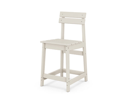 POLYWOOD® Modern Studio Plaza Counter Chair in Sand