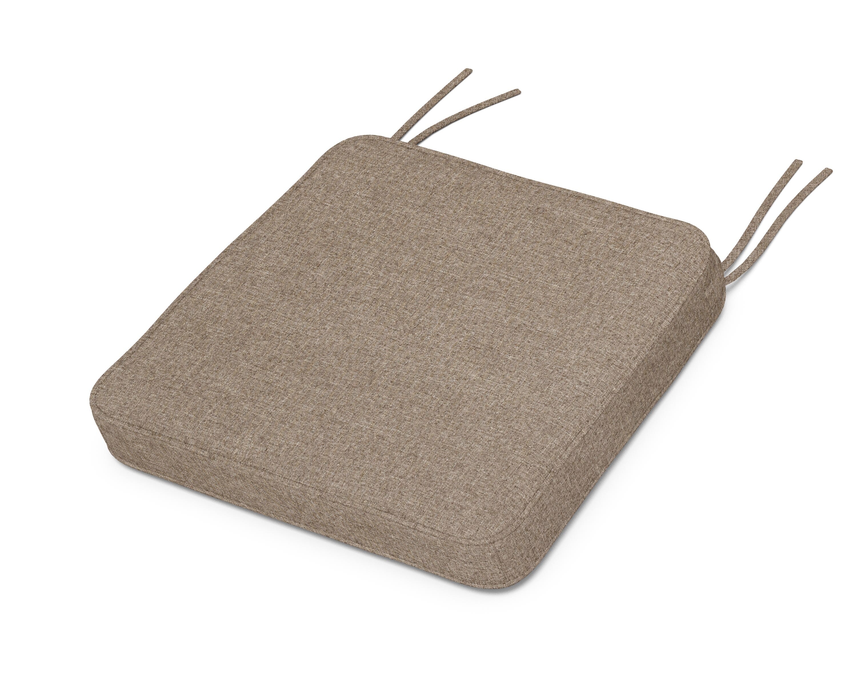 Martha Stewart by POLYWOOD® Chinoiserie Side Chair Seat Cushion in Spiced Burlap
