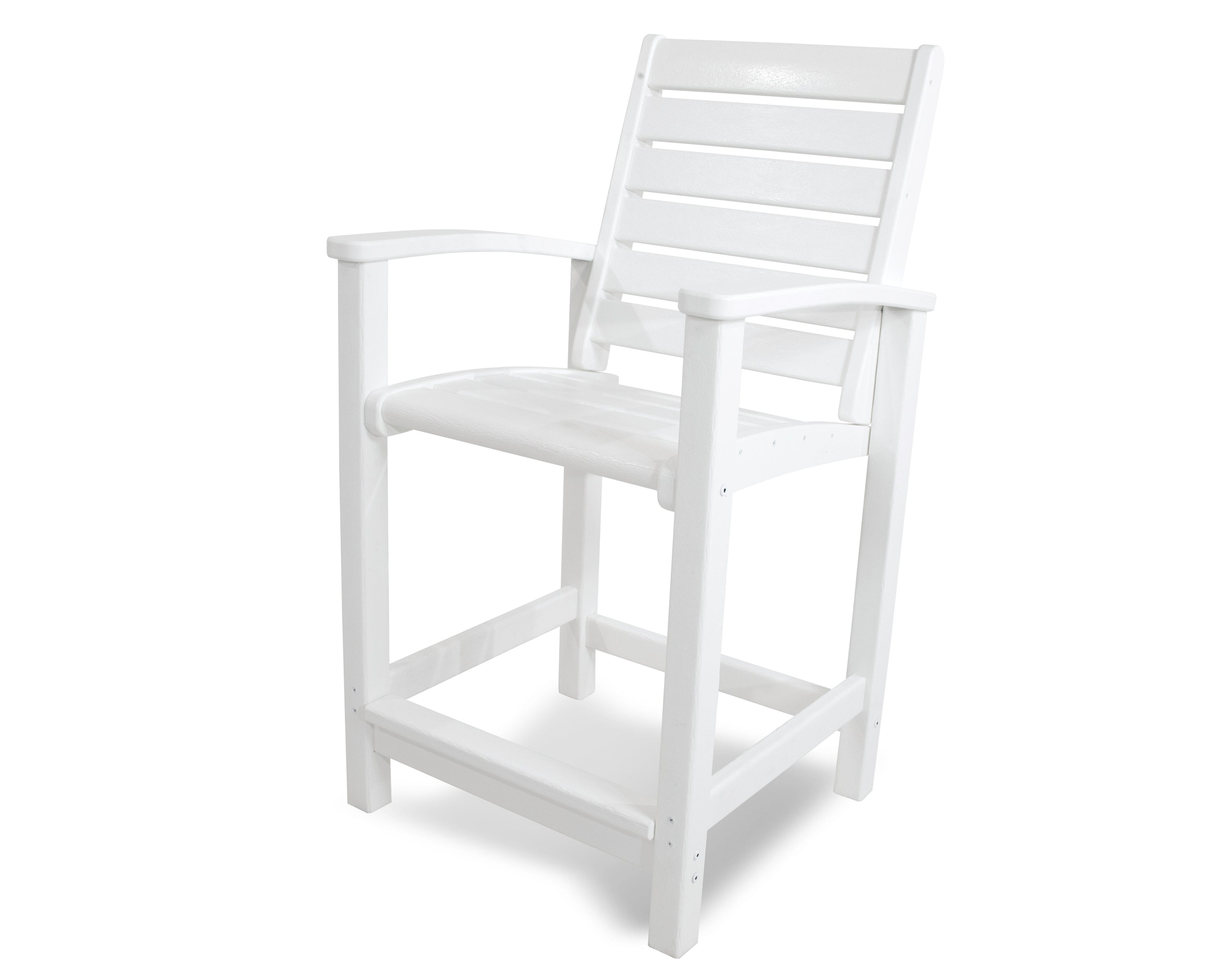 POLYWOOD® Signature Counter Chair in White