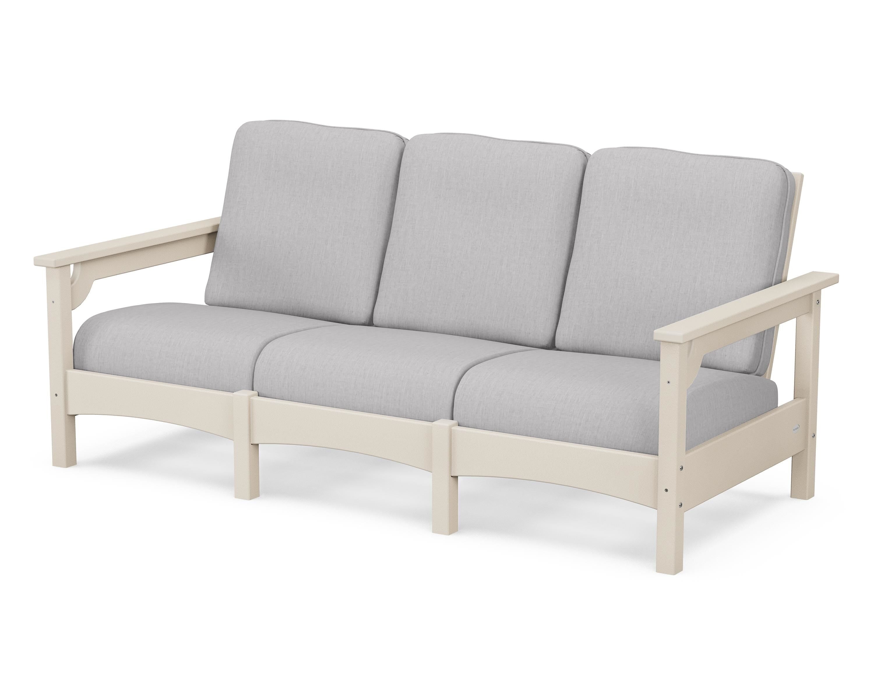 POLYWOOD® Club Sofa in Sand / Granite