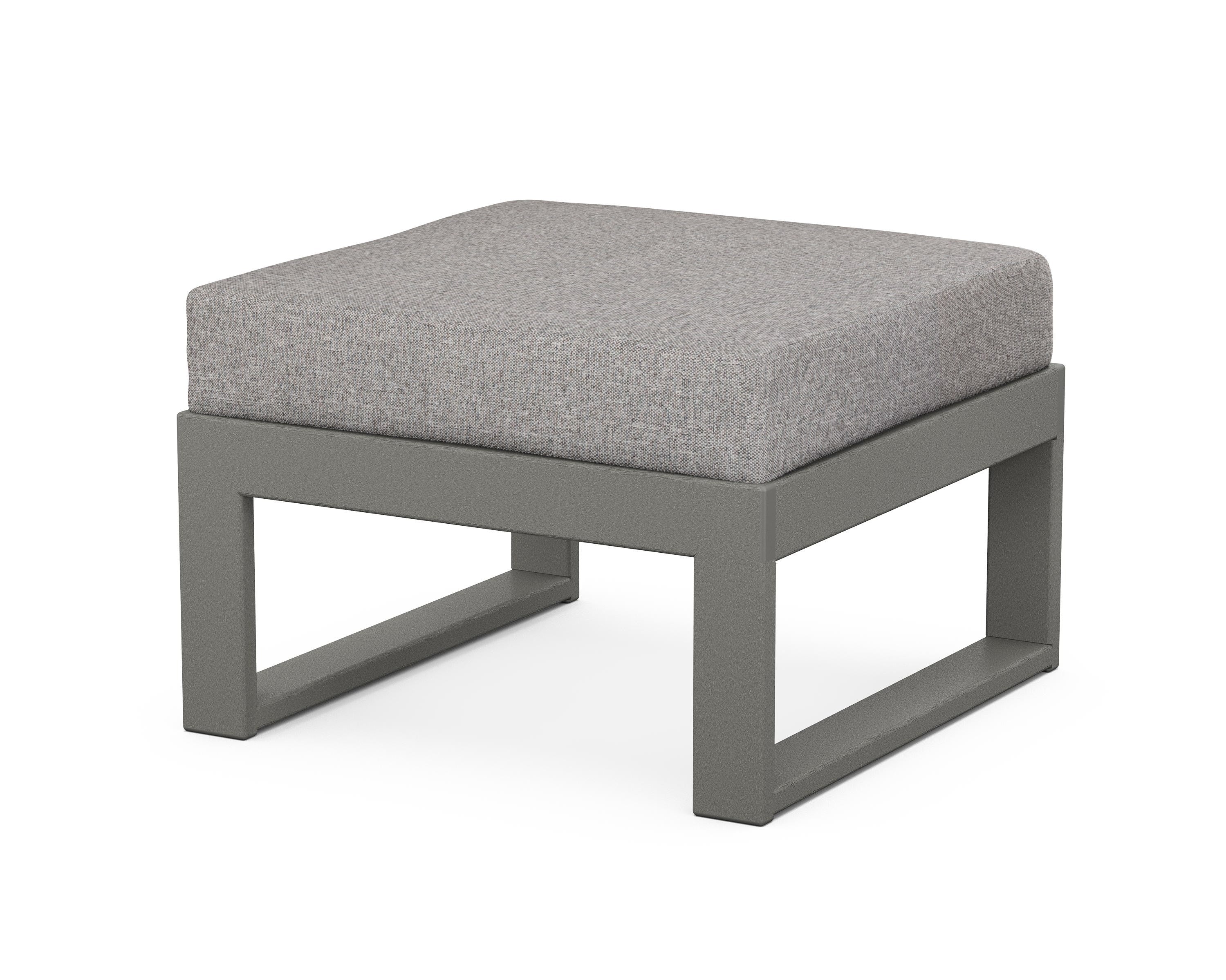 Unbranded Modular Ottoman - Modern in Slate Grey / Grey Mist
