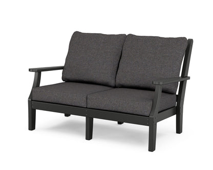 Country Living Wovendale Deep Seating Loveseat in Black / Ash Charcoal