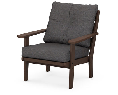 POLYWOOD® Lakeside Deep Seating Chair in Mahogany / Ash Charcoal