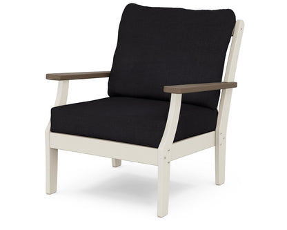 POLYWOOD® Braxton Deep Seating Chair in Sand / Kona / Midnight Linen