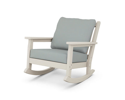 POLYWOOD® Chippendale Deep Seating Rocking Chair in Sand / Spa