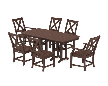 POLYWOOD® Braxton 7-Piece Dining Set in Mahogany