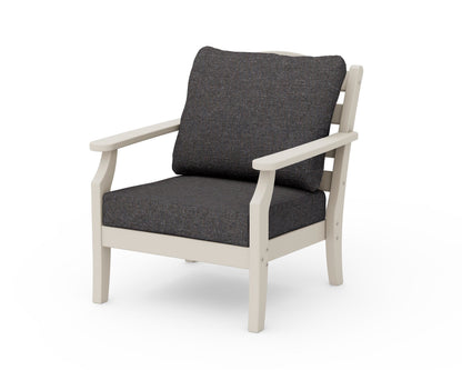 Draper James™ by  POLYWOOD® Savannah Deep Seating Chair in Sand / Ash Charcoal