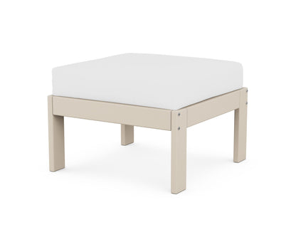 POLYWOOD® Vineyard Modular Ottoman in Sand / Natural