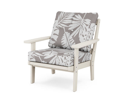 POLYWOOD® Oxford Deep Seating Chair in Sand / Leaf Grey Mist