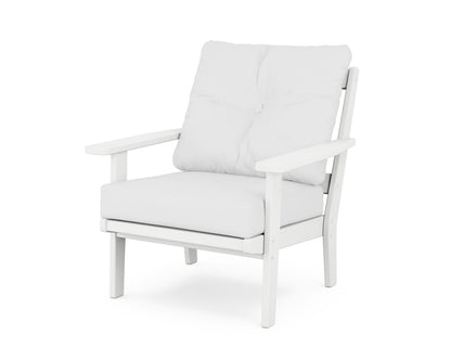 POLYWOOD® Prairie Deep Seating Chair in White / Natural