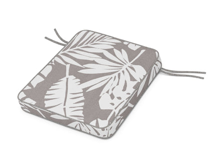 Martha Stewart by POLYWOOD® Chinoiserie Rocker Seat Cushion in Leaf Grey Mist
