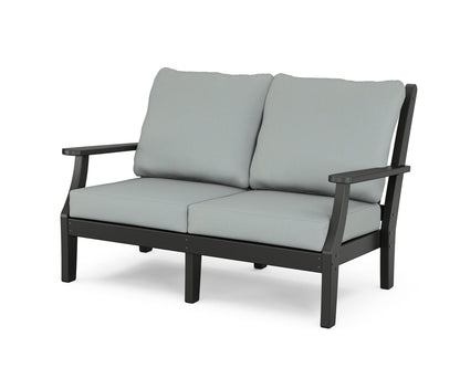 Country Living Wovendale Deep Seating Loveseat in Black / Spa